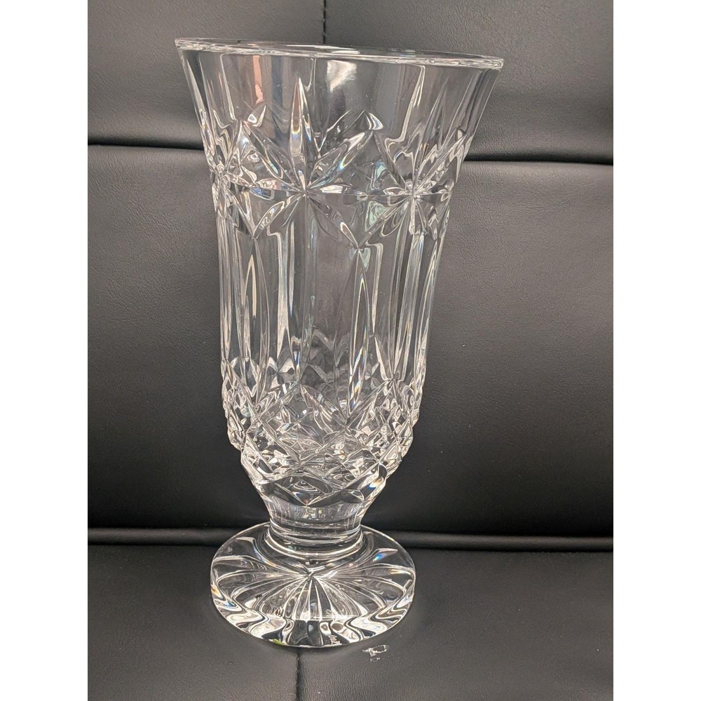 Waterford Crystal Balmoral footed vase 7 Inches Tall Discontinued